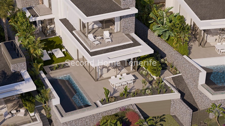 New modern villas with sea views at Abama Resort: Las Atalayas